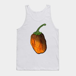 Habanero Chilli Pepper Sticker Spicy Hot Jalapeno Carolina Reaper Tank Top